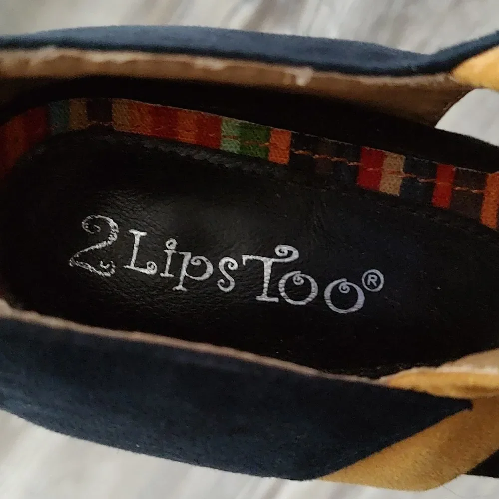 2 Lips Too navy black red tan 